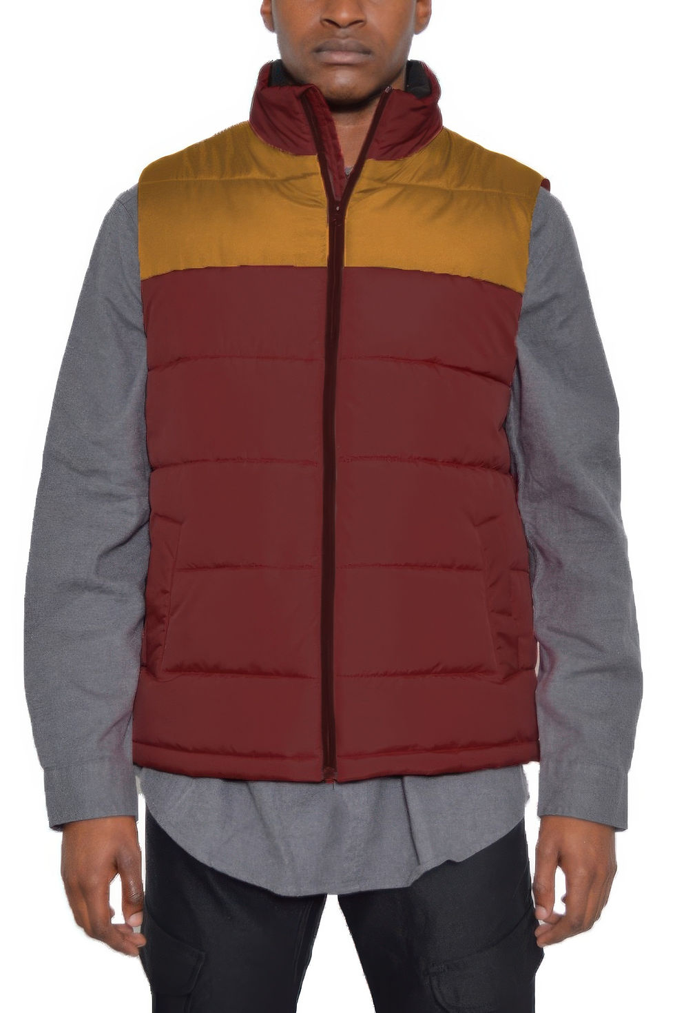 Thumbnail: Padded Winter Two Tone Vest