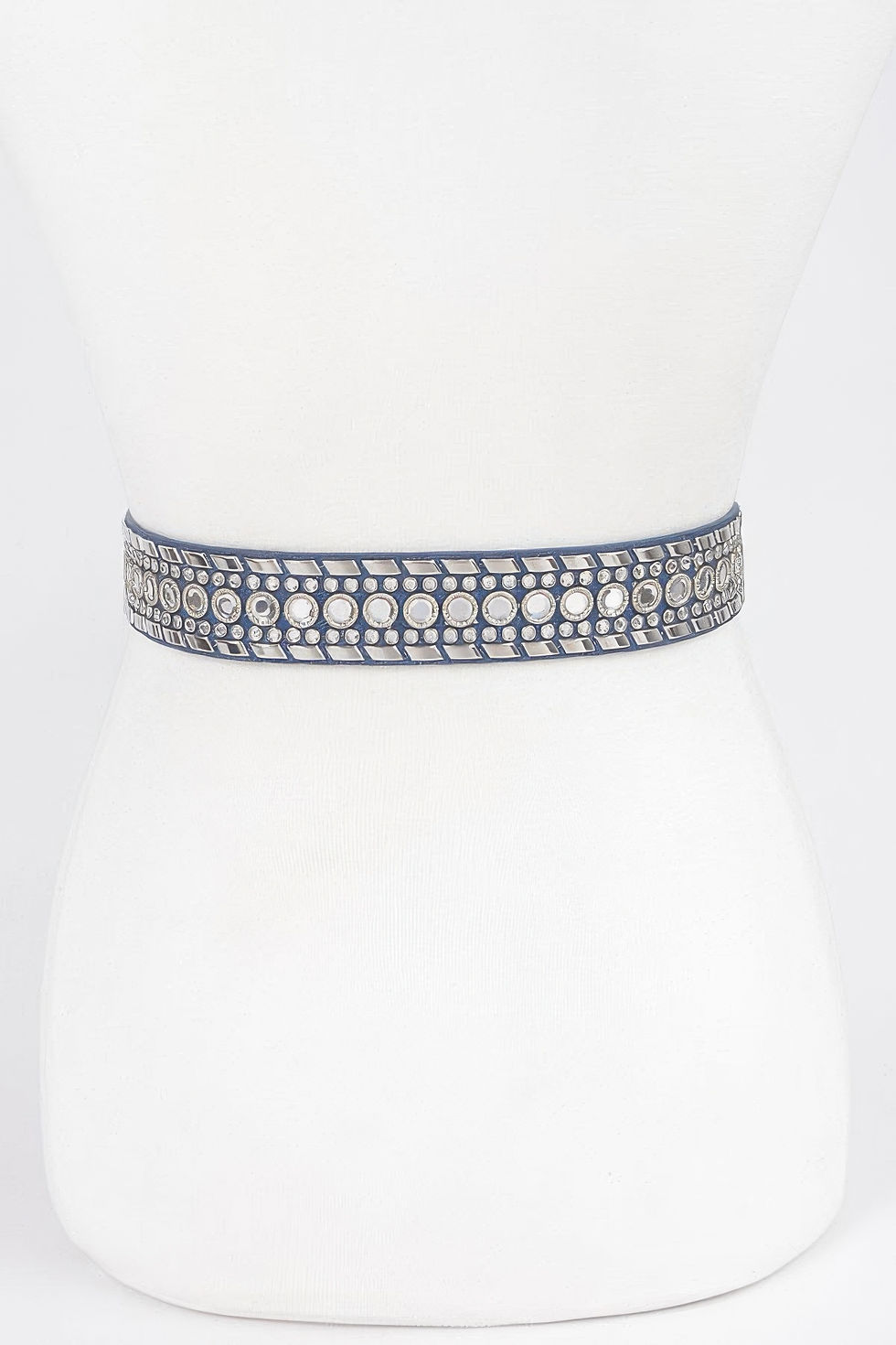 Thumbnail: Rhinestone Metal Studded Multi Metal Belt