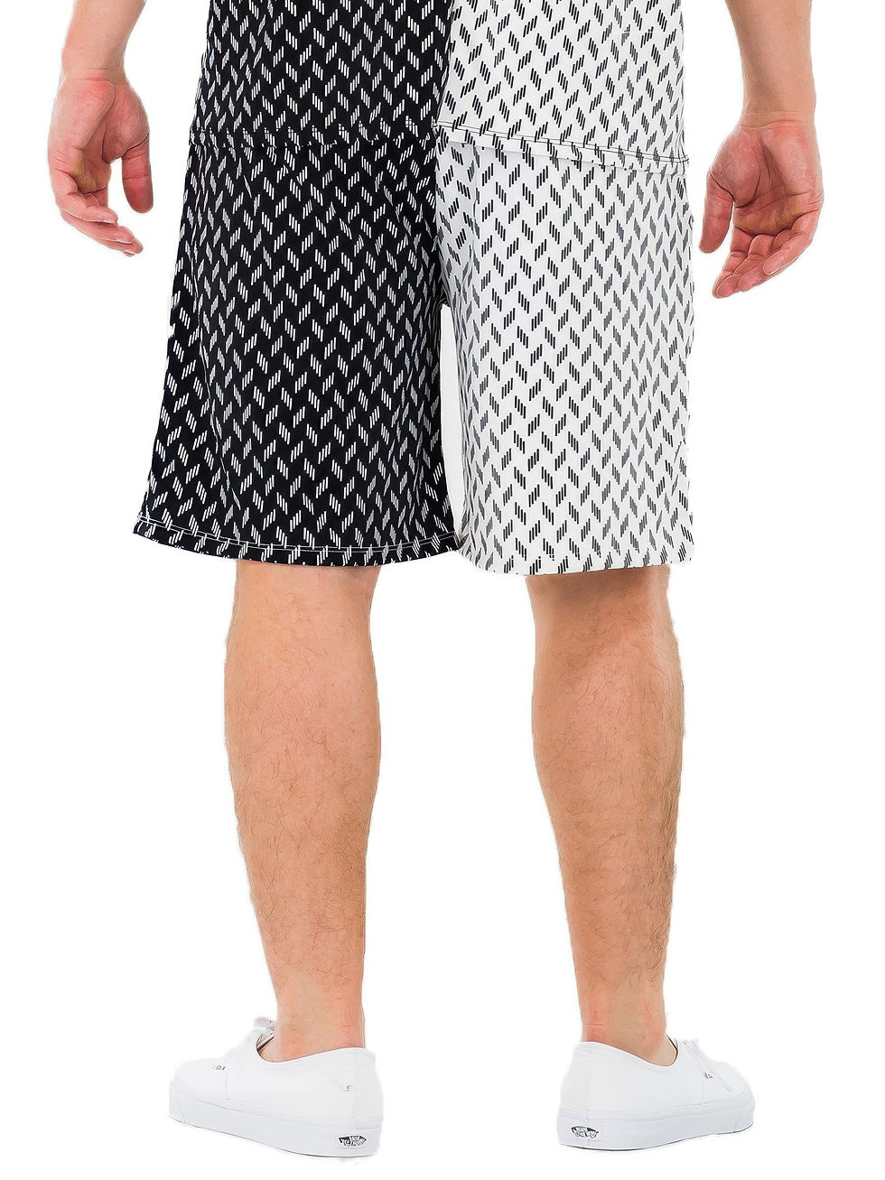 Thumbnail: Mens Diamond Two Tone Print Shorts