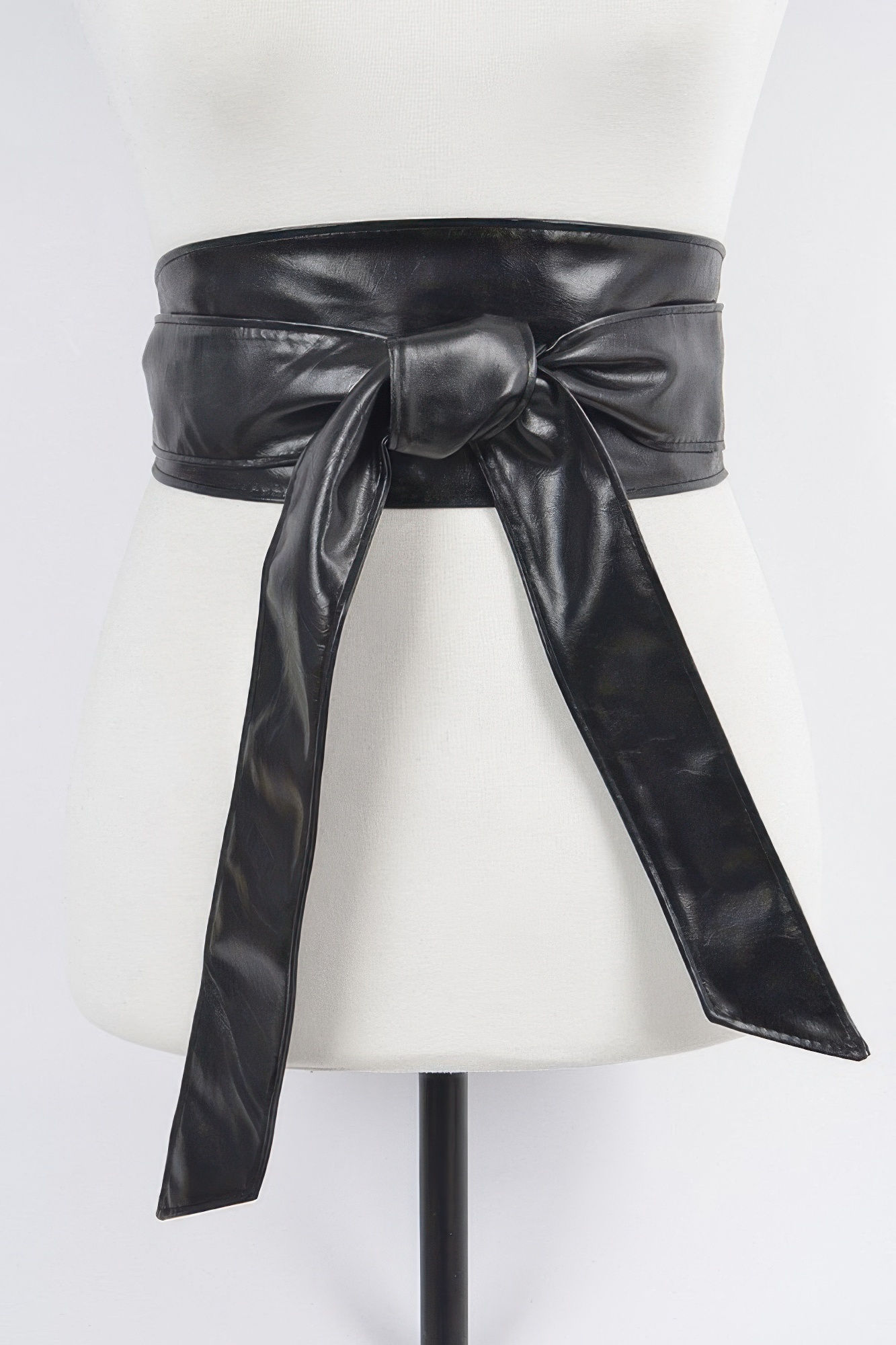 Faux Leather Tie Up Belt