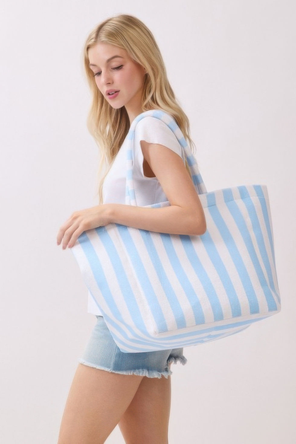 Thumbnail: Striped Terry Tote Bag