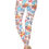 Thumbnail: Floral Printed Lined Knit Legging With Elastic Waistband