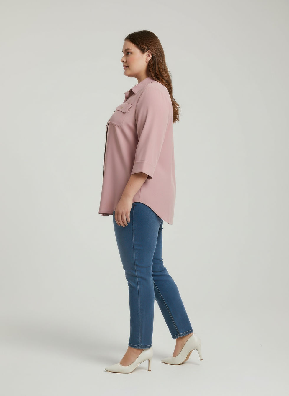 Thumbnail: Sand Utility Button Front Shirt Tunic