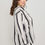 Thumbnail: Plus Size Vertical Stripe Button Down Blouse             