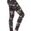 Thumbnail: Long Yoga Style Banded Lined Floral Printed Knit Legging With High Waist