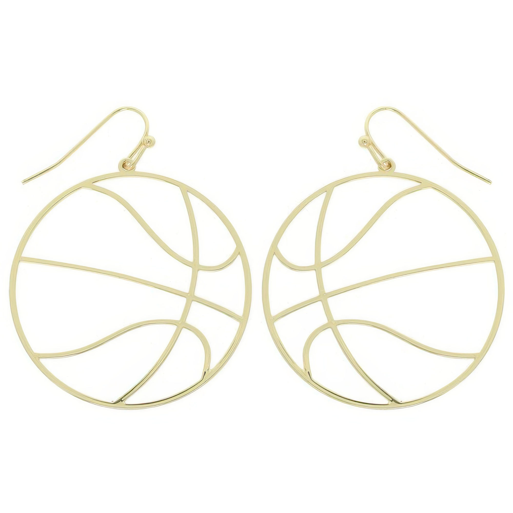 Gameday Basketball Cutout Dangle Earrings