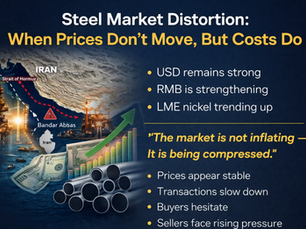 Steel Market Distortion: When Prices Don't Move, But Costs Do