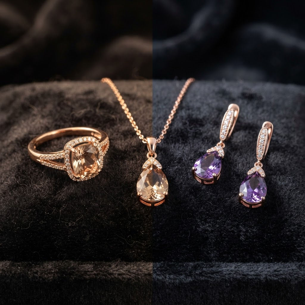 Sultanite Color-Changing Jewelry Set