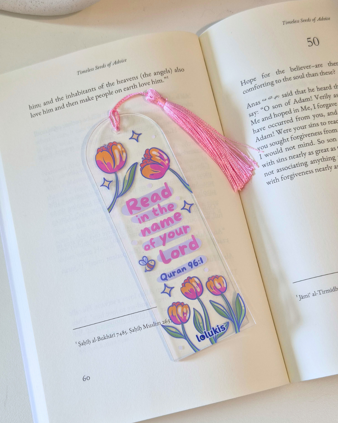 Acrylic Bookmark - Read in the name of your Lord
