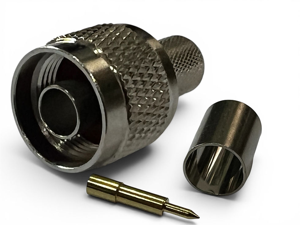 หัวต่อ N-Type Male Crimp สำหรับสาย RG8 LMR-400 50 โอห์ม
