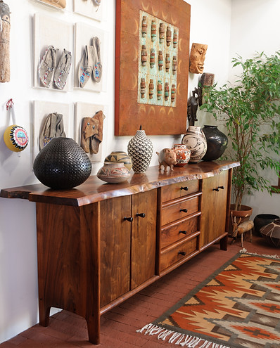 Natural Edge Side Board in Walnut