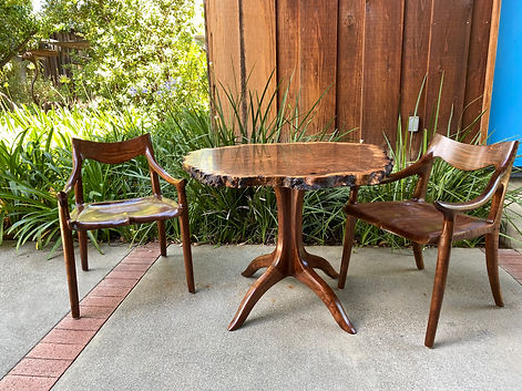 Sam Maloof Claro Walnut table and chairs 