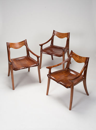 Sam Maloof Lowback Chair in Sapele
