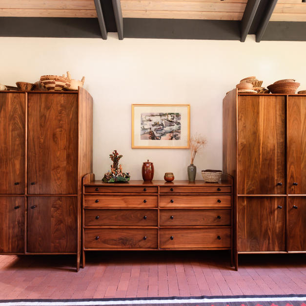 Double Armoire and Dresser Set