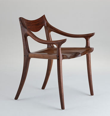 Sam Maloof Lowback Chair in Walnut