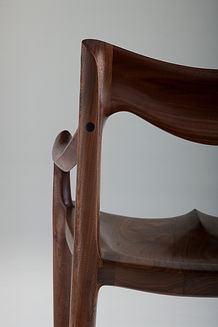 Details of Lowback Chair in Walnut