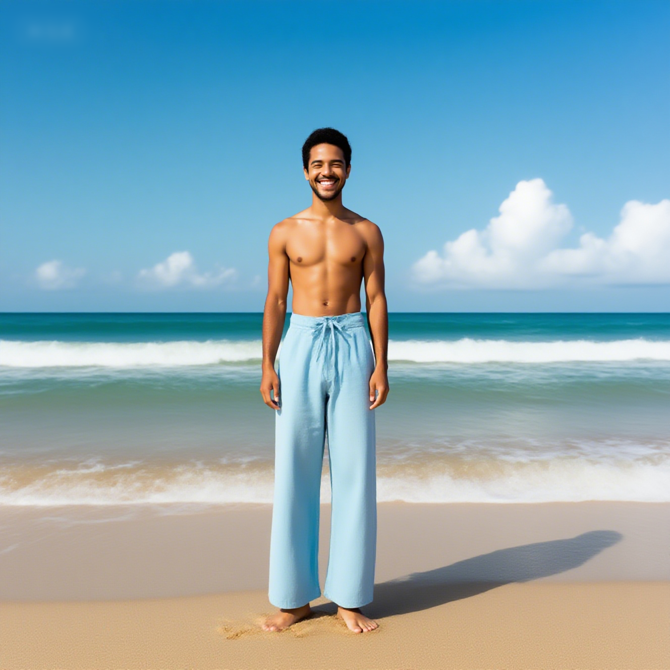 2025 new loose casual cotton and linen pants men's cotton and linen casual pants