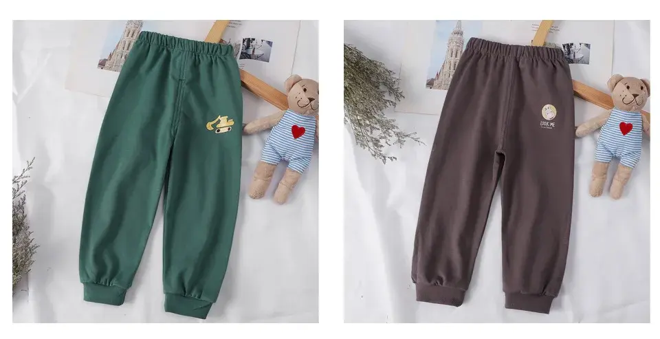 Thumbnail: Cotton Children Pants 1 2 3 4 5 Years Baby Boys Girls Leisure Sport Pants Kids T