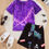 Thumbnail: Boys Summer clothing - cartoon car print short sleeve top and shorts, stylish, c