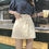 Thumbnail: Women Denim Skirts New 2024 Fashion Solid Color Summer Autumn Mini Skirts High W