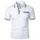 Thumbnail: New Men's Short Sleeve Polo Shirts Solid Color Casual T-shirt Summer Trendy Brea