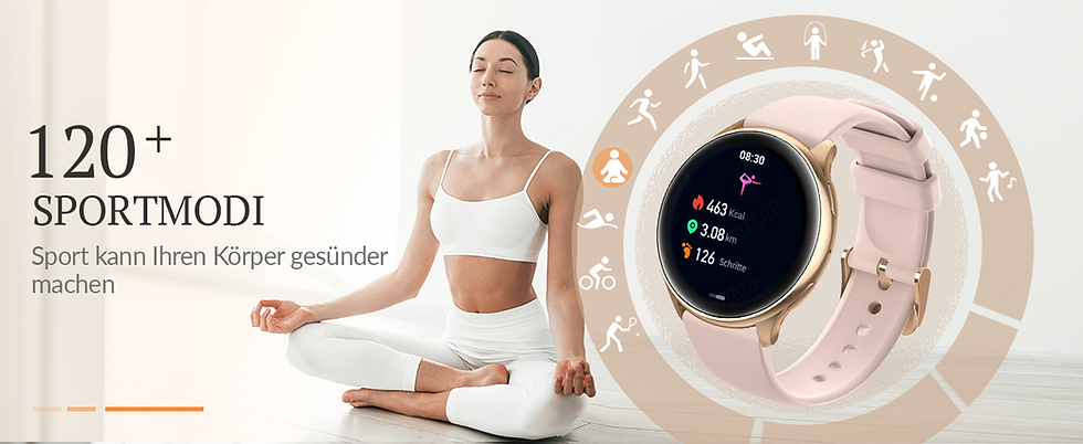 Thumbnail: Smart watch for women, always-on display, IP67, fitness tracker with sleep monit