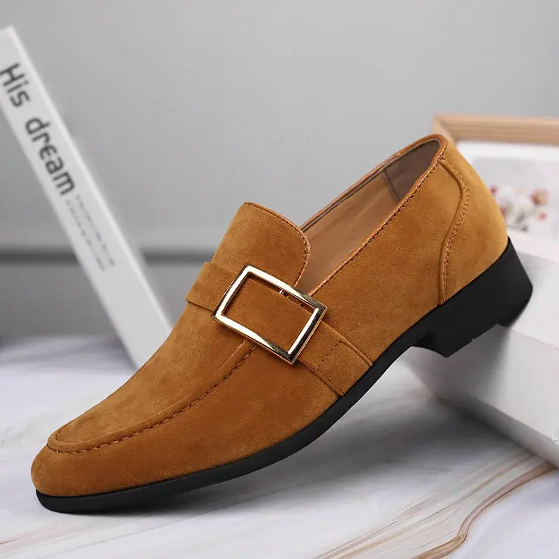 Thumbnail: New Mens Casual Business Shoes Loafers Men Dress Shoes Faux Suede Driving Shoes 