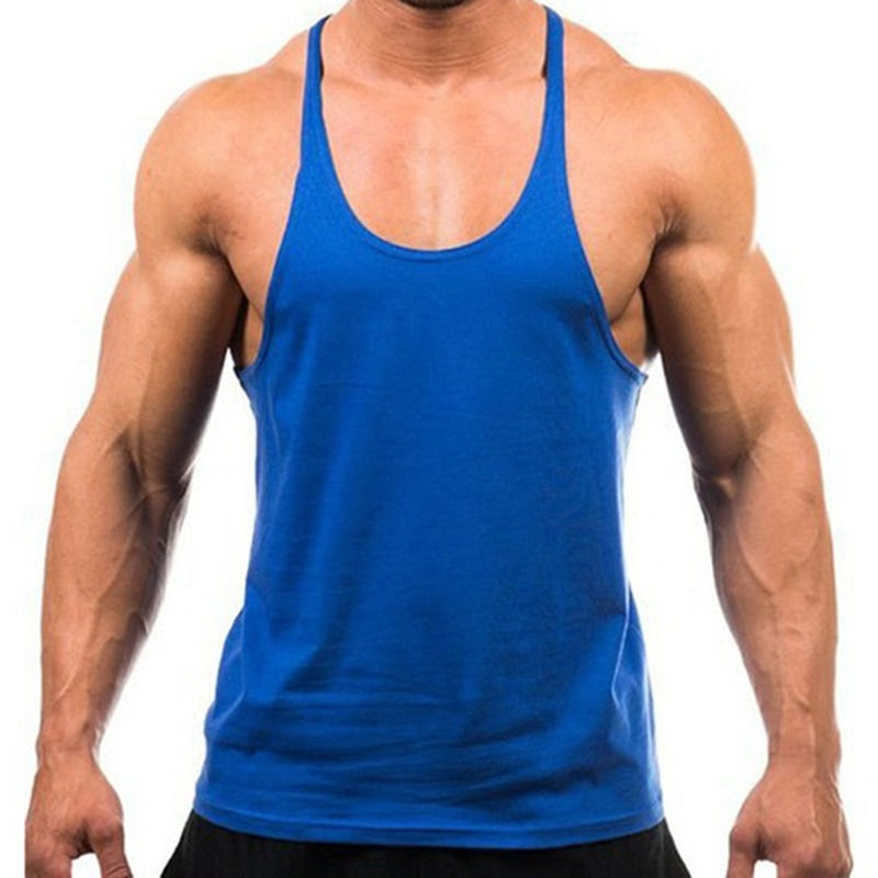 Thumbnail: New Style Jogger Gym Singlet Training Bodybuilding Tank Top Vest Shirt Sleeveles