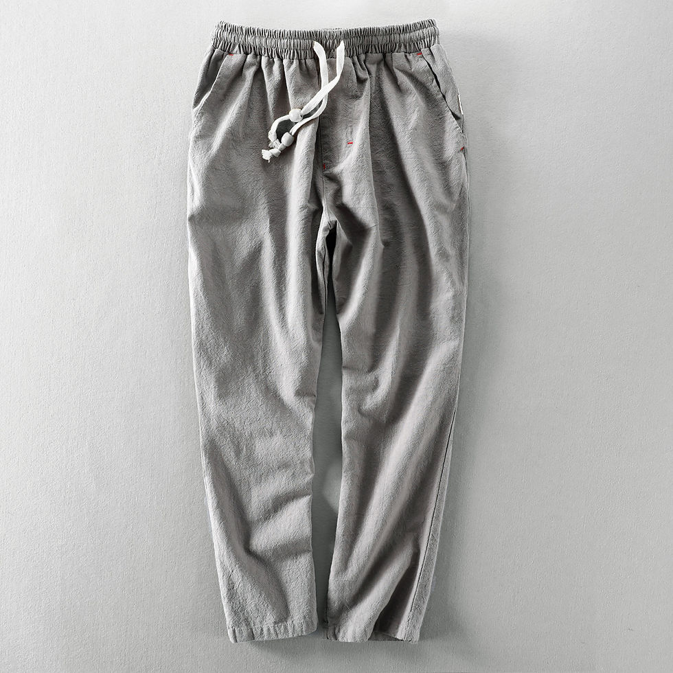 Thumbnail: 2025 new linen pants men's Japanese casual loose youth cotton linen casual pants