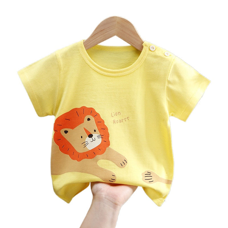 Thumbnail: Children's Clothing T-Shirt Kids Clothes Boys Girls Summer Cartoon Tops Short Sl