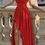Thumbnail: Women Sexy Evening Dresses Sexy Elegant Red Cocktail Party Chic Gala Graduation 