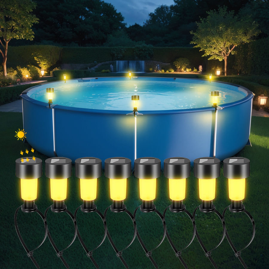 Thumbnail: Outdoor Solar Lights Garden Lamp Solar Powered Waterproof Landscape Path LED Lig