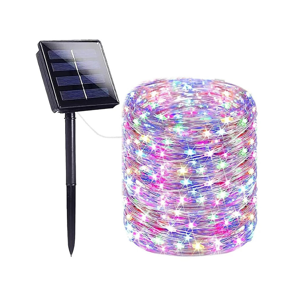 Thumbnail: Solar String Lights Outdoor Waterproof Solar Fairy Lights 8 Modes Solar Christma
