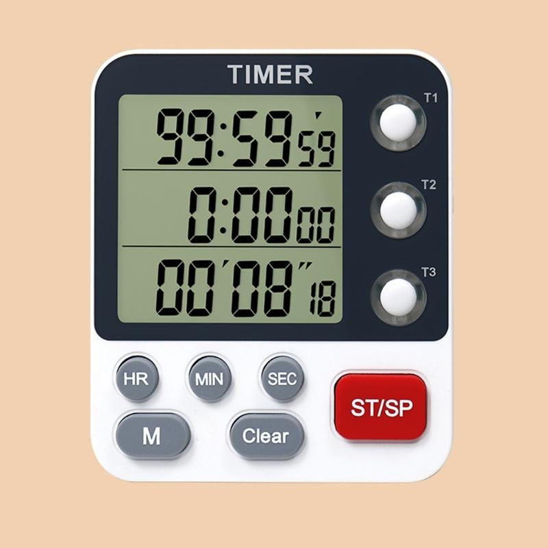 Thumbnail: Kitchen Timer Digital Kitchen Timers Cooking Timer 3 Channels Count UP＆ Down T