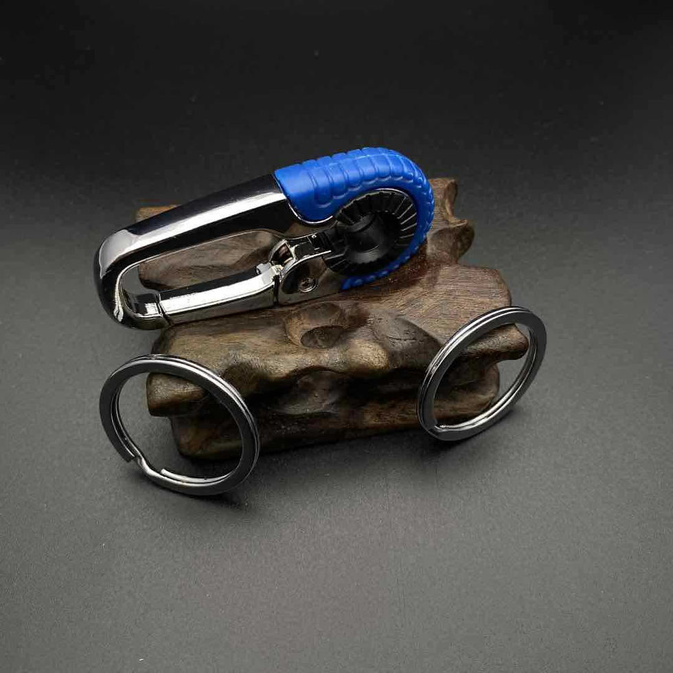 Thumbnail: Men's Keychain Hook Stainless Steel Buckle Outdoor Carabiner Climbing Tool Doubl
