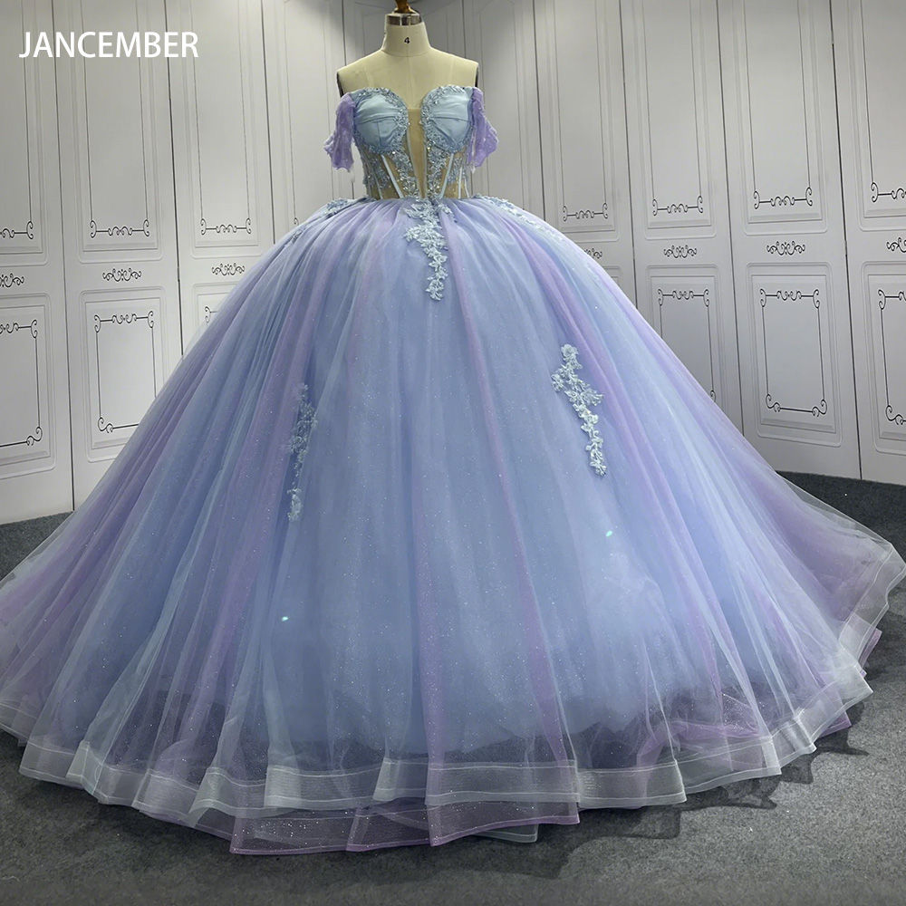 Classic Blue Long Dresses For Girls Fashion Prom Host Elegant Customized Formal 