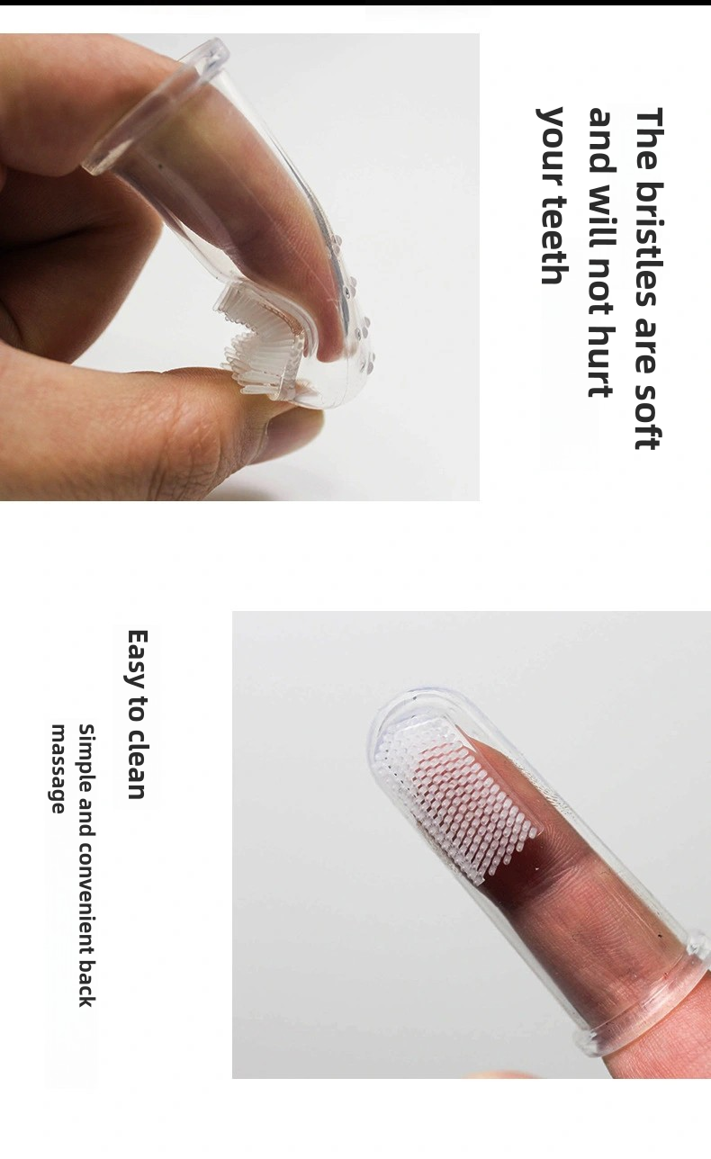 Thumbnail: Pet Silicone Finger Cots Toothbrush Cats Dogs Brushing Finger Cots Pet Teeth Ora