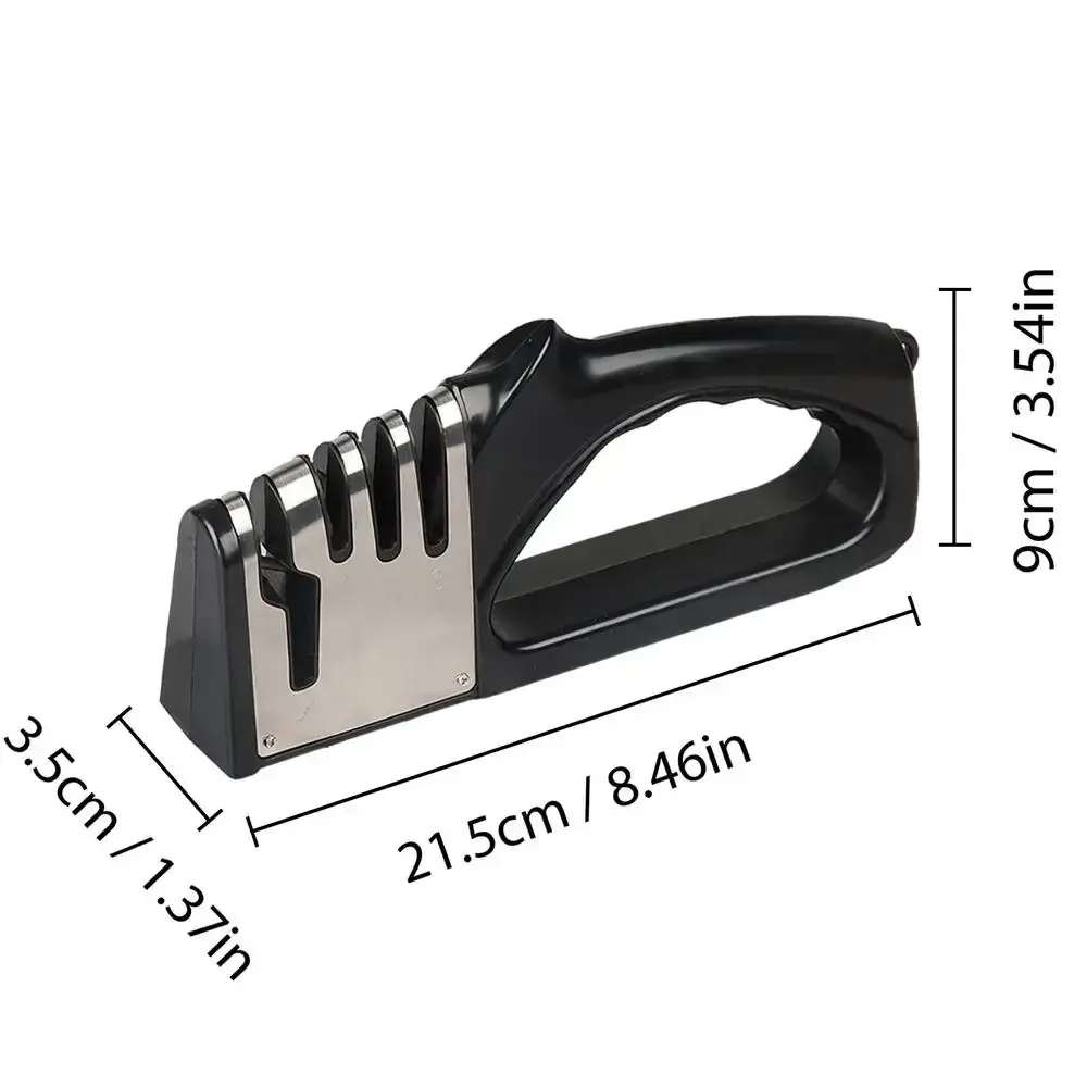 Kitchen 4 Segment Knife Sharpener Multifunctional Portable Non-slip Base Knife S