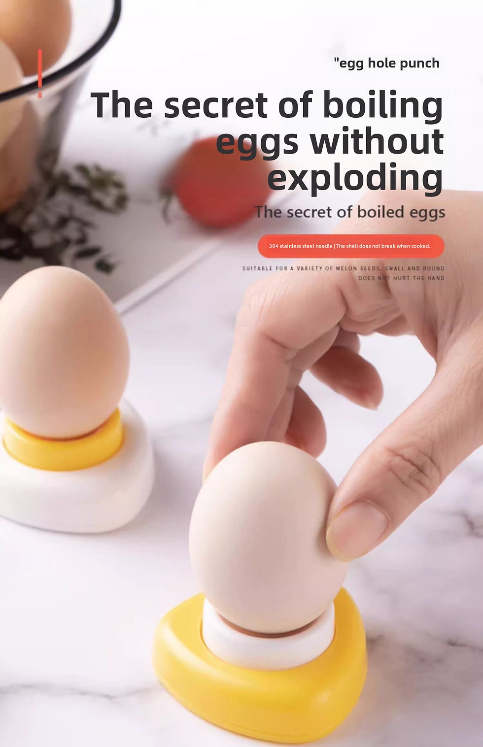 Thumbnail: Kitchen Gadgets Egg Hole Punch Kitchens Accessories Cracker Piercing Practical K