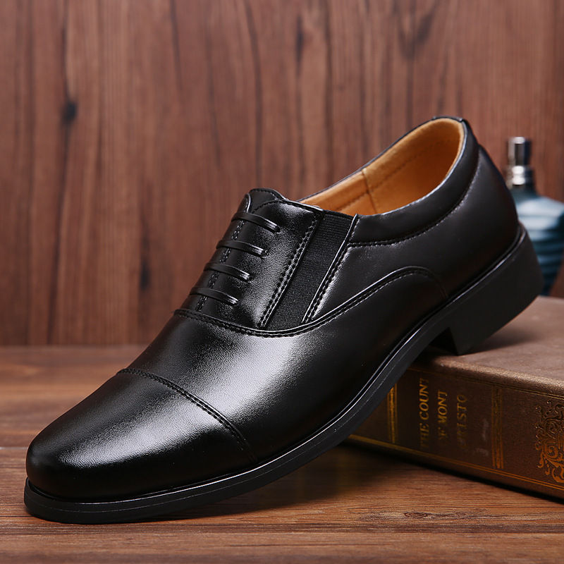 Thumbnail: Men Dress Shoes Luxury Brand Business Leather Shoes for Mens Comfortable Pointed