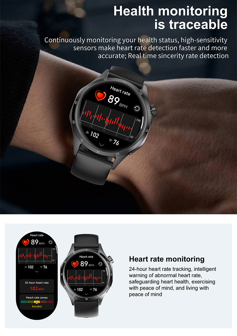 Thumbnail: 2025 New Men GPS Smart Watch 360 * 360 AMOLED Screen Bluetooth Call NFC Heart Ra