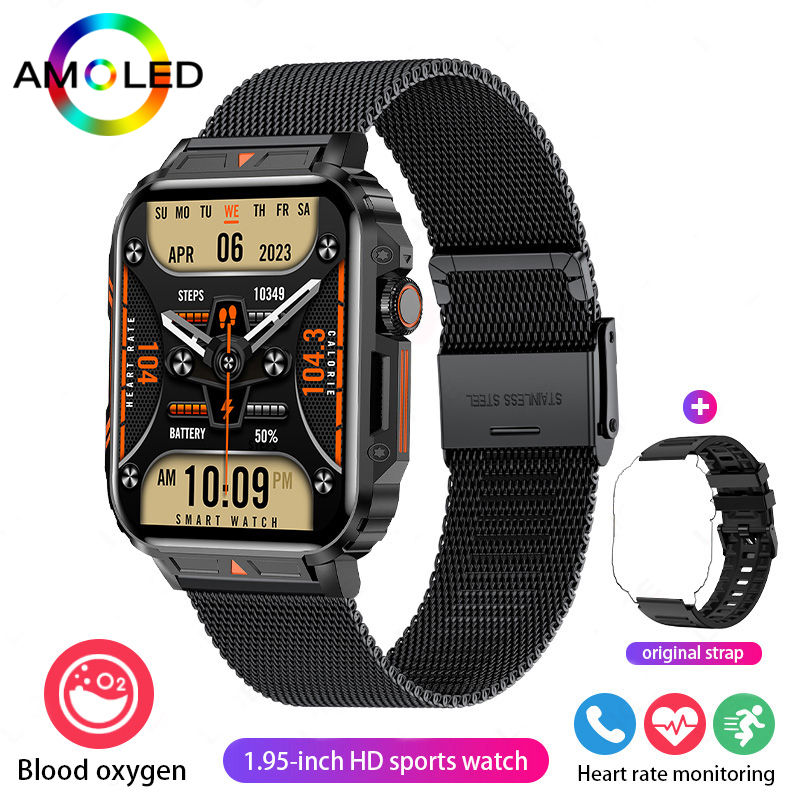 Thumbnail: 2024 Smartwatch 1.95 Inch Screen Health Monitoring Watches IP68 Waterproof Sport