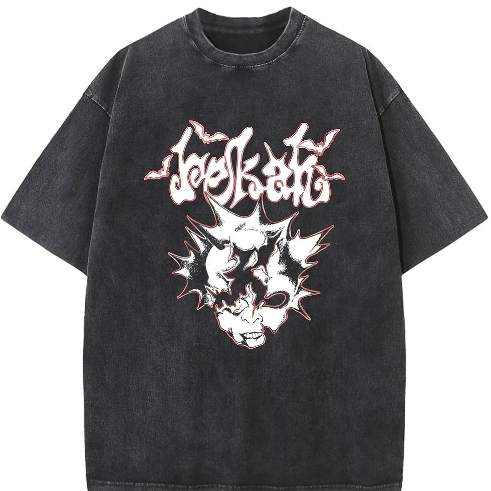 Washed High-quality Cotton-patterned T-shirt for Men, Old-style Summer Clothing,