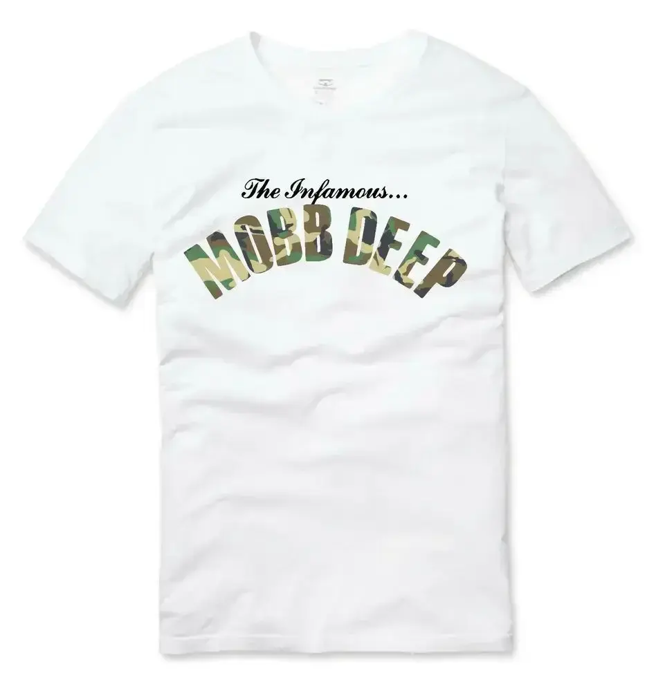 Thumbnail: Mens Brand Fashion T-shirt Summer T Shirts Mobb Deep Mens Infamous on Red T-shir