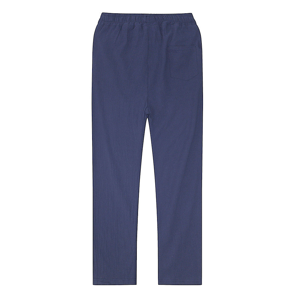Thumbnail: Men's Cotton Linen Pants Male Autumn New Breathable Solid Color Linen Trousers F