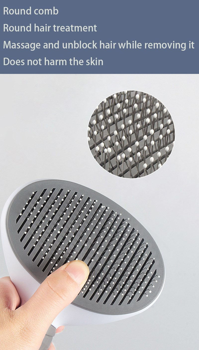 Thumbnail: Pet Dog Hair Brush Cat Comb Pet Hair Remover Brush for Dogs Cats Puppy Kitten Gr