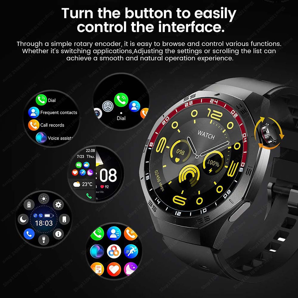 Thumbnail: 2025 New Smart Watches Men AMOLED Full Screen GPS Motion Trajectory Bluetooth Ca