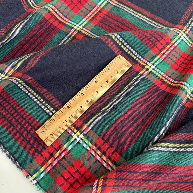 Thumbnail: Brushed Plaid Cotton Fabric Spring By The Meter for Shirt Dress Skirt Coat Table