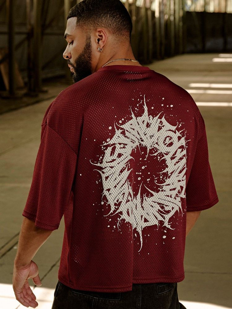 Thumbnail: T-shirts Men Summer New Sports Men T-shirts Leisure Round Neck Fashion Loose And