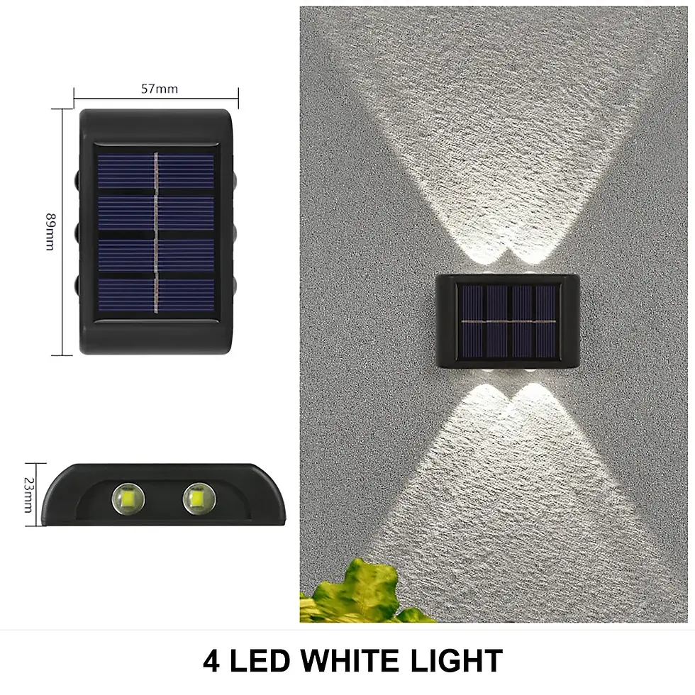 Thumbnail: Solar Wall Lamp Outdoor Waterproof Solar Powered Light UP and Down Illuminate Ho